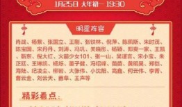 春晚最新爆料节目名单表,精彩纷呈，笑点泪点齐飞